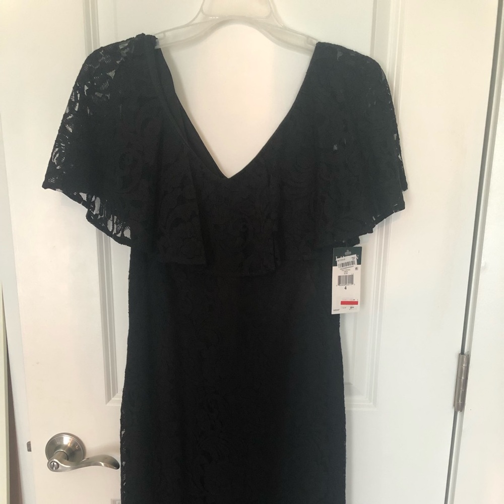 Lauren by Ralph Lauren Black Cocktail Dress